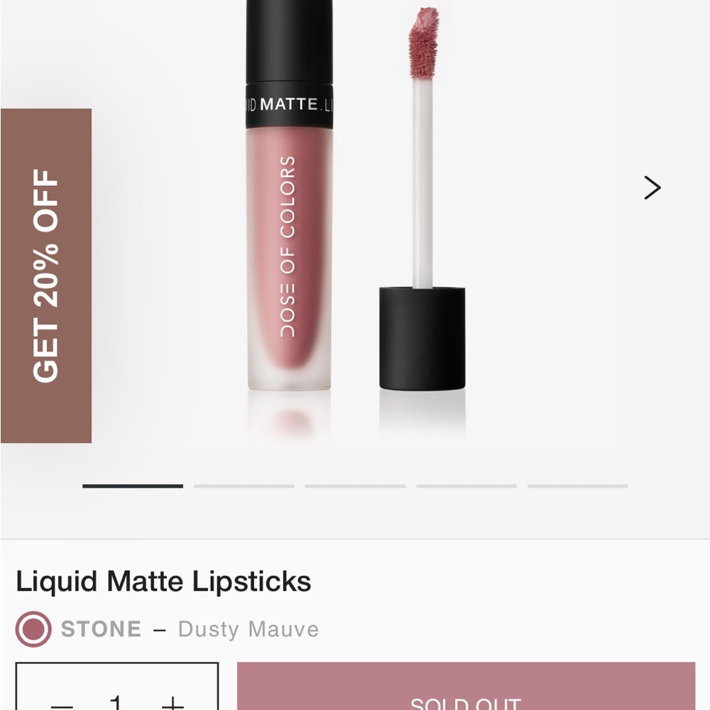 Dose of Colors Liquid Matte Lipstick - Dusty Mauve